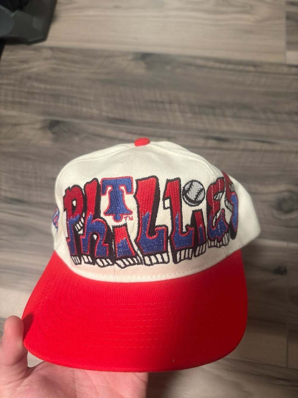 Vintage Top of the World Philadelphia Phillies MLB Graffiti Spellout CUSTOM Hat